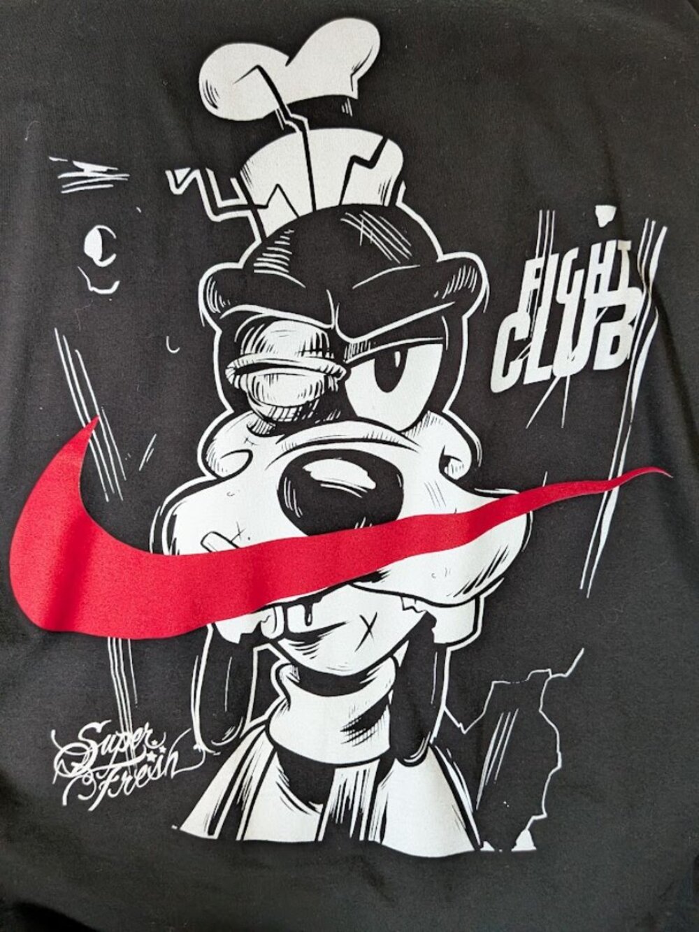 SuperFresh Fight Club RARE "Goofy X Nike" Limited Edition 3XL Body Building Tee